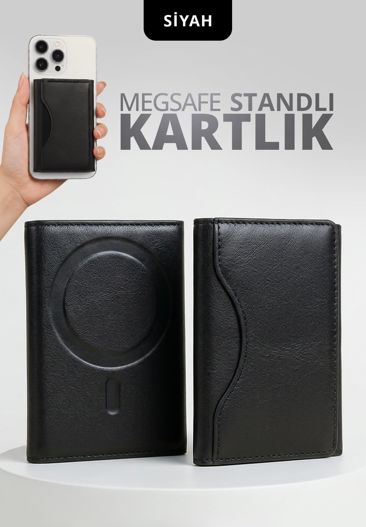 🔒 CardVault™ MagSafe Uyumlu RFID Korumalı Premium Akıllı Kartlık Cüzdan 💳