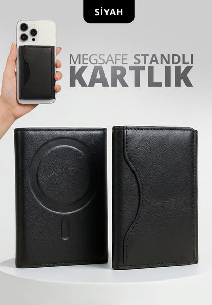 🔒 CardVault™ MagSafe Uyumlu RFID Korumalı Premium Akıllı Kartlık Cüzdan 💳
